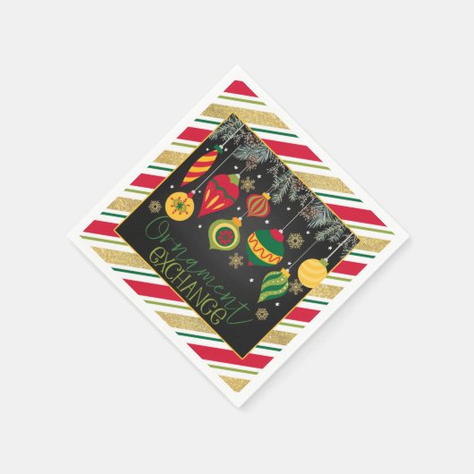 Exchange Party Napkin voor sierdoeleinden - Blk Servet (Hoek)