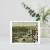 Exchange Place, Waterbury, Connecticut  Briefkaart (Staand voorkant)