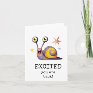 Excité Vous Êtes De Retour, Carte De Retour De Bie
