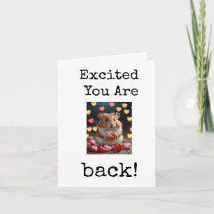 Excité Vous Êtes De Retour, Carte De Retour De Bie