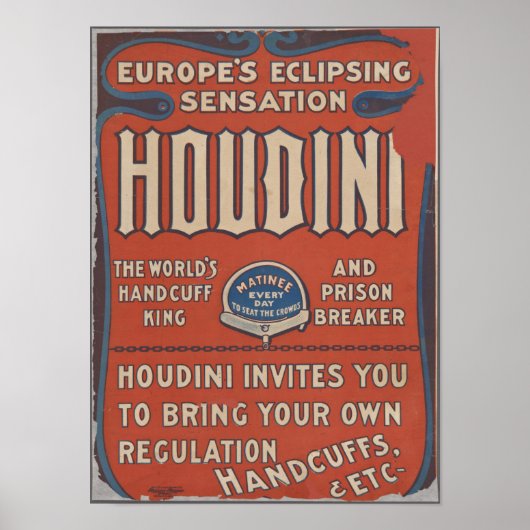 Exciting Houdini Poster (Voorkant)