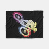Exciting Mountain Biking  Fleece Deken (Voorkant (Horizontaal))