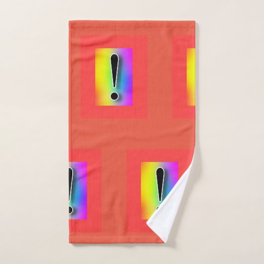 Exclamation Arc-en-ciel (Serviette à main)