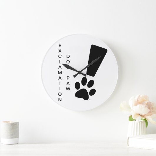 EXCLAMATION CHIEN PAW ! Horloge (Maison)