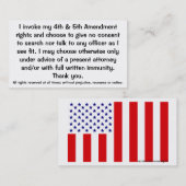 Exclamation des cartes de Droits constitutionnels (Devant / Derrière)