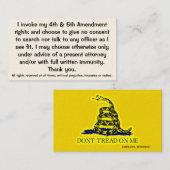 Exclamation des cartes de Droits constitutionnels (Devant / Derrière)