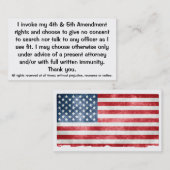 Exclamation des cartes de Droits constitutionnels (Devant / Derrière)