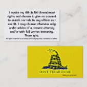 Exclamation des cartes de Droits constitutionnels (Devant / Derrière)