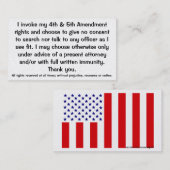 Exclamation des cartes de Droits constitutionnels (Devant / Derrière)