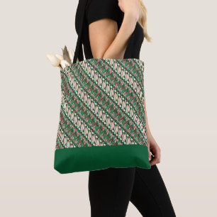 Exclusief Batik Parang Two Tone Pattern Green Draagtas