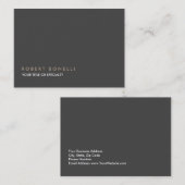 Exclusief grijs visitekaartje (Voorkant / Achterkant)