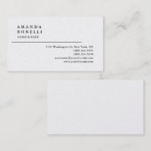 Exclusief Modern Plain Trendy Minimalist Visitekaartje (Voorkant / Achterkant)