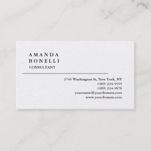 Exclusief Modern Plain Trendy Minimalist Visitekaartje