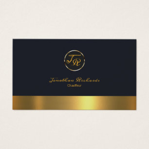 Exclusief monogram Initiaal Simple Plain Chauffeur Visitekaartje
