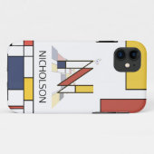 Exclusief neoplasticisme Art Monogram. Brief N Case-Mate iPhone Case (Achterkant (horizontaal))