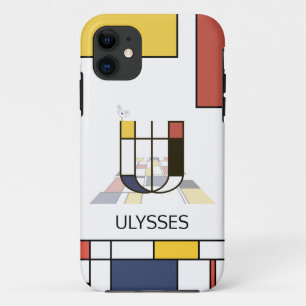 Exclusief neoplasticisme Art Monogram. Brief U iPhone 11 Hoesje