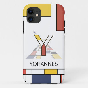 Exclusief neoplasticisme Art Monogram. Brief Y iPhone 11 Hoesje