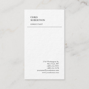Exclusief Premium-dik minimalistisch oppervlak Visitekaartje