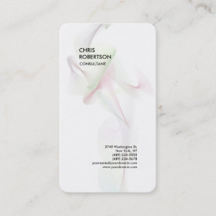 Exclusief speciaal wit modern minimalistisch Abstr Visitekaartje