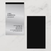 Exclusief speciaal zwart grijs, modern visitekaartje (Voorkant / Achterkant)