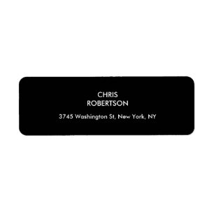 Exclusief speciaal zwart wit modern etiket