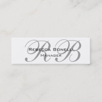 Exclusief unieke witte grijze monogram