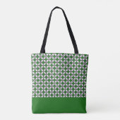 Exclusieve Batik Two Tone Pattern Green Edition Draagtas (Achterkant)