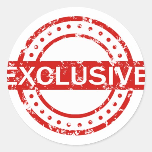 Exclusieve Classic ronde Sticker, mat Sticker (Voorkant)