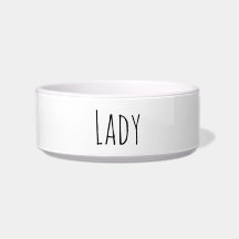 Exclusieve dame & dex - persoonlijke Dog Bowl - M
