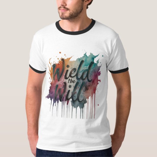 EXCLUSIEVE NIEUWE DESIGN SLOGAN GESCHREVEN T-SHIRT (Voorkant)