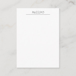 Exclusieve Persoonlijke Klassieke Zwarte Witte Eig Informatiekaartje