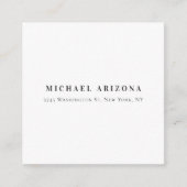 Exclusieve persoonlijke moderne add-naam informatiekaartje (Voorkant)