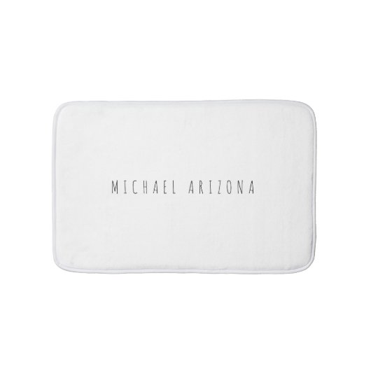 Exclusieve persoonlijke moderne naam Minimalist to Badmat (Voorkant)