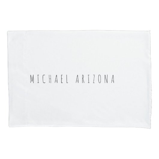 Exclusieve persoonlijke moderne naam Minimalist to Kussensloop (Voorkant)