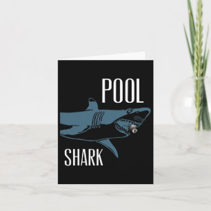 Exclusieve pool haai biljart Hustler T Shirt voor Kaart