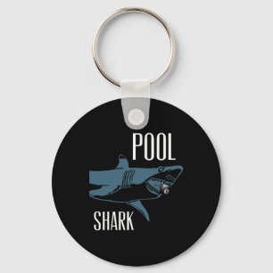 Exclusieve pool haai biljart Hustler T Shirt voor Sleutelhanger