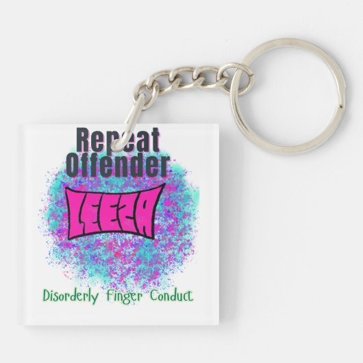 Exclusieve Sleutelhanger voor recidivisten (Achterkant)