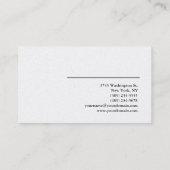 Exclusieve Special Plain Trendy Minimalist Visitekaartje (Achterkant)