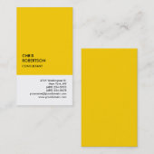 Exclusieve speciale geel wit uniek visitekaartje (Voorkant / Achterkant)