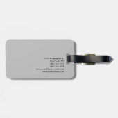 Exclusieve speciale plaat grijs bagagelabel (Achterkant horizontaal)