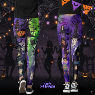 Exclusieve spookhuis Monster familie Leggings