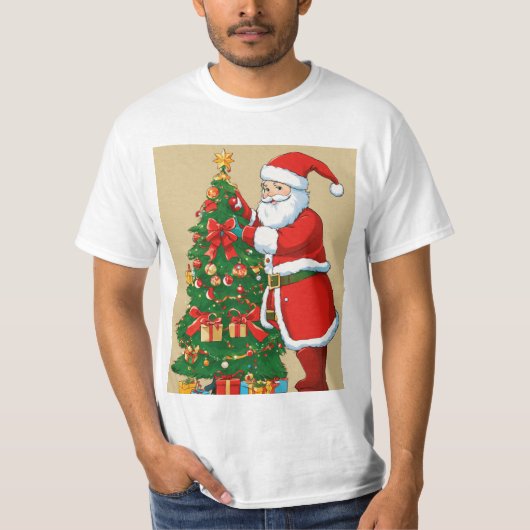 Exclusieve T-shirts met kerstthema - (Voorkant)
