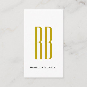 Exclusieve unieke gouden kleur monogram moderne na informatiekaartje