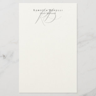 Exclusieve Unieke Monogram Profielnaam Briefpapier