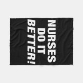 Exclusieve verpleegkundige - Verpleegkundigen doen Fleece Deken (Voorkant (Horizontaal))