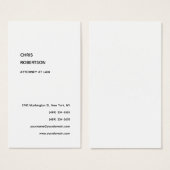 Exclusieve zwart-wit moderne unieke profielkaart visitekaartje (Voorkant /achterkant)