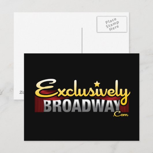 ExclusivelyBroadway.com Briefkaart (Voorkant / Achterkant)