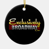 ExclusivelyBroadway.com Keramisch Ornament (Voorkant)