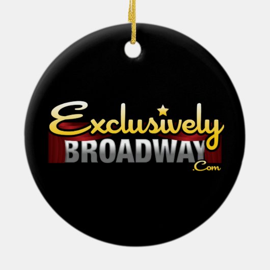 ExclusivelyBroadway.com Keramisch Ornament (Achterkant)