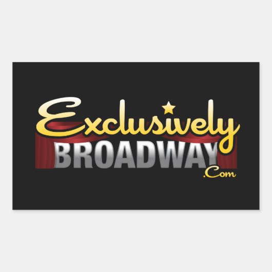 ExclusivelyBroadway.com Rechthoekige Sticker (Voorkant)